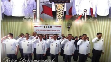 Kerja Bersama Untuk Indonesia Emas 2045, Ka. LPKA Banda Aceh Dan Jajaran Ikuti Apel Bersama Awal Tahun 2025 Di lingkungan Jajaran Kemenko H2IP