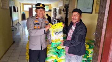 Dalam 3 Jam, 5 Ton Beras SPHP Habis Terjual Pada GPM di Polsek Simpang Jernih