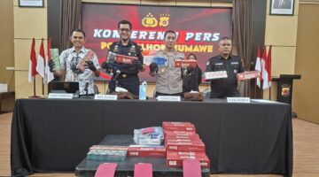 Polres Lhokseumawe Bongkar Peredaran Rokok Ilegal Tanpa Cukai Dan Peringatan Kesehatan