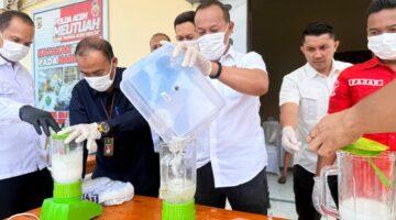 Sat Resnarkoba Polres Lhokseumawe Musnahkan 1,4 Kilogram Sabu Dan Puluhan Gram Ganja