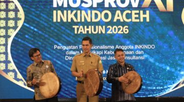 Sekda Aceh Buka MUSPROV XI INKINDO Aceh 2026