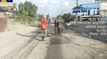 Jalur Lintas Aceh Tenggara–Medan Kembali Bisa Dilalui Setelah Pembersihan Intensif oleh BPJN Aceh 3.5