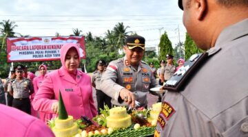 Hari Bhayangkara Ke-80, Kapolres Aceh Timur Pimpin Upacara Kenaikan Pangkat 62 Personel