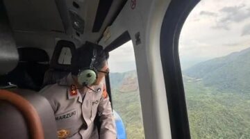 Pantau Karhutla di Wilayah Barsela, Kapolda Aceh dan BPBA Gelar Patroli Udara