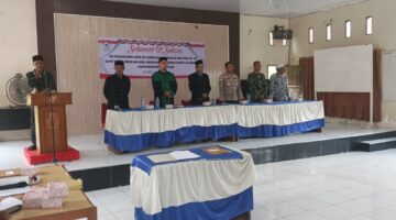 Kapolsek Nibong Hadiri Pengukuhan Tuha Peut Gampong Alue Panah Dan PAW Tuha Peut Berjumlah 4 Gampong Periode 2026–2032,