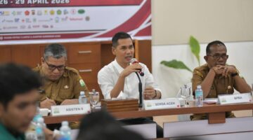 ‎Sekda Aceh Terima Audiensi Mahasiswa, Paparkan Capaian dan Percepatan Pemulihan Pascabencana