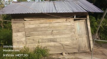 Foto: Kondisi Gubuk Warga Langkahan