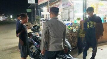 Patroli Malam Polsek Idi Tunong, Wujud Kehadiran Negara di Tengah Warga