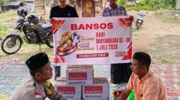 Polsek Peureulak Barat Tunjukkan Kepedulian Lewat Tali Asih untuk Warga yang Berduka