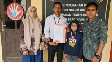 Penganiayaan Anak di Bawah Umur, Kuasa Hukum Resmi Laporkan Pelaku ke Unit PPA Polres Aceh Timur