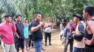 Polres Aceh Timur Amankan Lokasi Kebakaran Penampungan Minyak Tradisional di Darul Ihsan