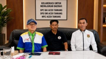 Bersatu Demi Masa Depan Aceh Tamiang, DPC BAI, DPD SWI, dan NPCI Gaungkan Semangat Pengembangan Olahraga