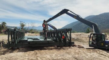 Jembatan Bailey Penghubung Aceh Timur–Gayo Lues Masuki Tahap Akhir Pengerjaan