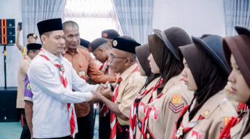 Wabup Aceh Timur Lepas Kontingen Jambore Nasional XII ke Jakarta.