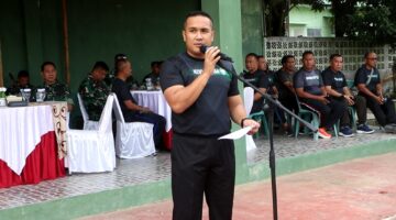 Semarak HUT Ke-81 RI, Dandim 0104/Aceh Timur Resmi Buka Perlombaan Bola Voli Persit KCK Cab. XXI