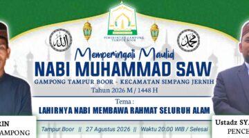 Pemerintah Gampong Tampur Boor Gelar Peringatan Maulid Nabi Muhammad SAW