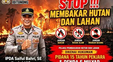 Kapolsek Idi Tunong Sosialisasikan Ke Masyarakat Cegah Bahaya Karhutla