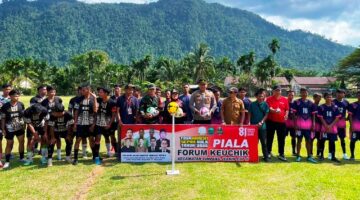 Turnamen Piala Forum Geuchik Dibuka, Kapolsek Simpang Jernih Perkuat Sinergi dengan Masyarakat