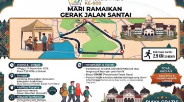 Disporaparekraf Aceh Utara Ajak Masyarakat Meriahkan Gerak Jalan Santai Milad Samudera Pasai ke-800