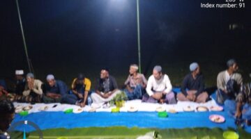 Keuchik Rahiman Hery Krisna Lakukan Tepung Tawari Lapangan Bola Kaki Desa HTI Ranto Naru