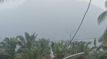 Kabut Asap Selimuti Gunung Sangka Pane, Asap Disebut Mengarah ke Aceh Dari Riau Dan Sumsel