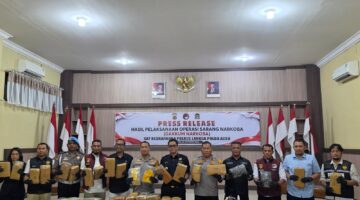 Polres Langsa Bongkar 10 Kasus Narkoba, 39,9 Kg Ganja Dan 24,38 Gram Sabu Disita