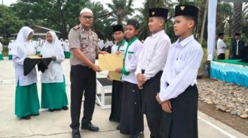 Kapolsek Nurussalam Hadiri Upacara Hari Santri Nasional 2026 di Dayah Insan Qur’ani