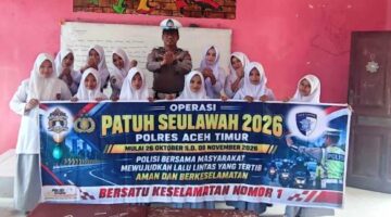 Operasi Patuh Seulawah 2026, Satlantas Polres Aceh Timur Edukasi Pelajar